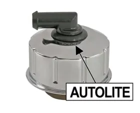 Scott Drake Closed Emissions Oil Cap Chrome Finish Ford Mustang 1968-1970