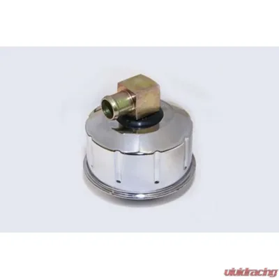 Scott Drake Closed Emissions Chrome Oil Cap With Gold Metal PCV Elbow. Ford Mustang 1968-1969 - C8AZ-6766-BC