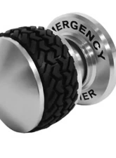 Scott Drake Emergency Flasher Bezel and Knob Billet Ford Bronco 1966-1973                                     - C8TZ-10852-EBL - Image 2