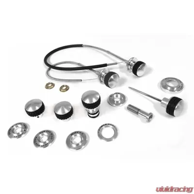 Scott Drake Billet Dash Knob & Bezel Master Kit Ford Bronco 1966-1977 - C8TZ-10852-MKBL