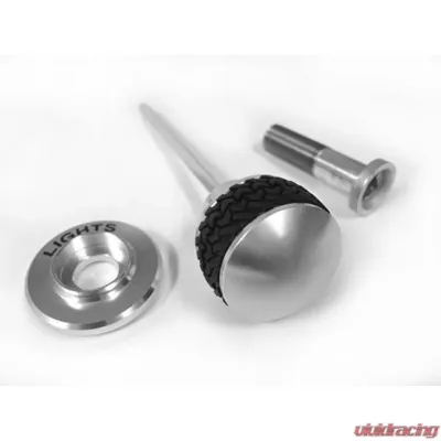 Scott Drake Headlight Bezel and Knob Kit Billet Ford Bronco 1968-1977 - C8TZ-11661-KBL