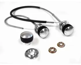 Scott Drake Billet Temp Fan and Defrost Control Kit Ford Bronco 1966-1977