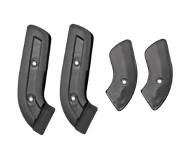 Scott Drake Seat Hinge Covers Black Ford Bronco 1967-1977