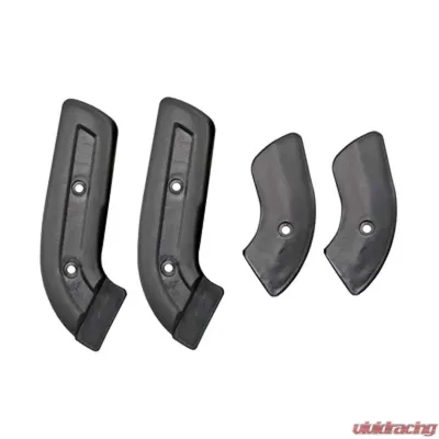 Scott Drake Seat Hinge Covers Black Ford Bronco 1967-1977 - C8TZ-656192-5B