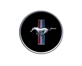 Scott Drake Horn Panel Emblem with Classic Mustang Tri-Bar Logo Ford Mustang 1968