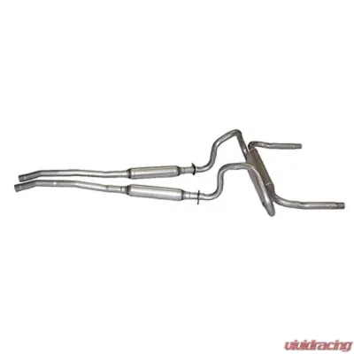 Scott Drake Exhaust OEM Dual exhaust system 2" - Transverse single muffler Ford Mustang 1967-1969 - C8ZZ-5257-CRK