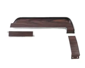 Scott Drake Deluxe Dash Panels with Wood Grain 3 Piece Ford Mustang 1968