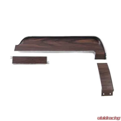 Scott Drake Deluxe Dash Panels with Wood Grain 3 Piece Ford Mustang 1968 - C8ZZ-6504410-KR