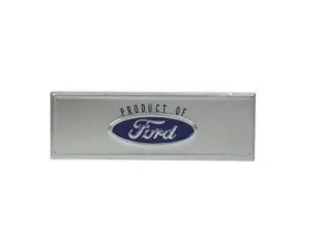 Scott Drake Sill Plate Emblem Ford Logo Blue Ford Mustang 1968-1973