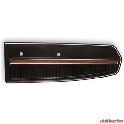 Scott Drake Deluxe Door Panels Black Ford Mustang 1968 - C8ZZ65239423BKD