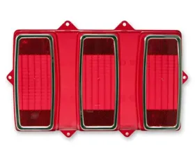 Scott Drake Tail Light Lens with Stainless Trim Ford Mustang 1969