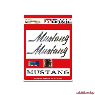 Scott Drake Emblem Kit Pin On Mustang Ford Mustang 1969-1972 - C9ZZ-6540282KIT