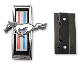 Scott Drake Running Horse Grill Emblem with Mounting Kit Ford Mustang 1969