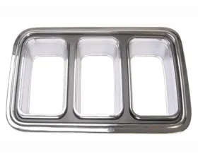 Scott Drake Tail Lamp bezel Passenger Side Chrome Ford Mustang 1970