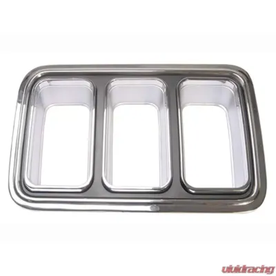 Scott Drake Tail Lamp bezel Passenger Side Chrome Ford Mustang 1970 - D0ZZ-13489-AR