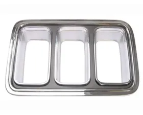Scott Drake Tail Lamp bezel Driver Side Chrome Ford Mustang 1970