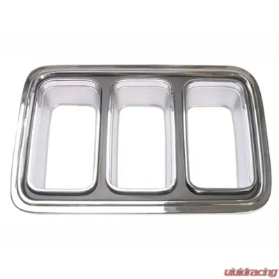 Scott Drake Tail Lamp bezel Driver Side Chrome Ford Mustang 1970 - D0ZZ-13489-BR