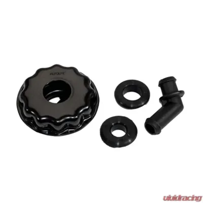 Scott Drake Twist On Oil Cap with PCV Elbow Black Ford Mustang 1968-1973 - D1AZ-6766-A