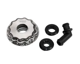 Scott Drake Twist on Oil Cap with PCV Elbow Chrome Ford Mustang 1968-1973