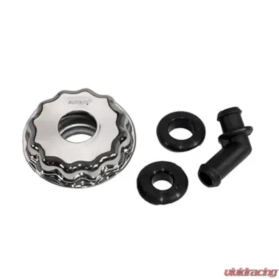 Scott Drake Twist on Oil Cap with PCV Elbow Chrome Ford Mustang 1968-1973 - D1AZ-6766-C