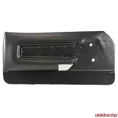Scott Drake Deluxe Door Panels Black Ford Mustang 1971-1973 - D1ZZ65239423BKD