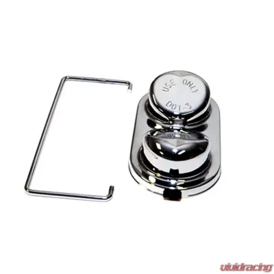 Scott Drake Drum brake m/c cap chrome Ford Mustang 1967-1973 - D3AZ-2162-C