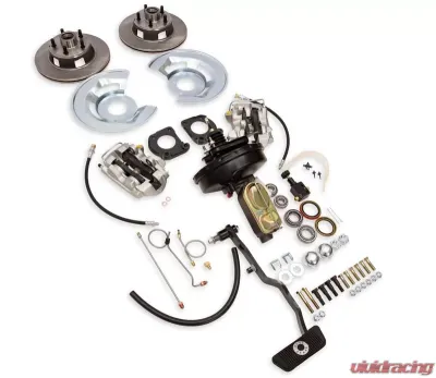 Scott Drake Front Disc Brake Conversion Kit With Dual Bowl Master Cylinder For Manual Front Drum Brakes Ford Mustang 1967-1969 - DBC-A121-1-R