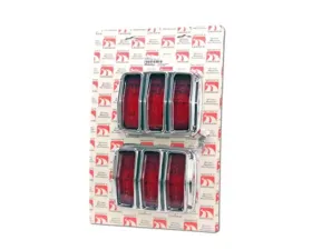 Scott Drake Tail Light Lens and Bezel Kit Ford Mustang 1964-1966