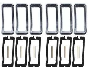 Scott Drake Concours Tail Light Bezel Kit Ford Mustang 1967