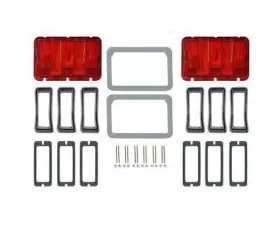 Scott Drake Tail Ligh Bezel and Lens Concours Kit Ford Mustang 1968