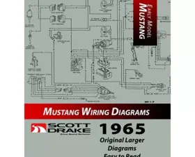 Scott Drake PRO Wiring Diagram Manual Large Format Ford Mustang 1965