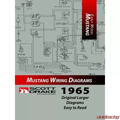 Scott Drake PRO Wiring Diagram Manual Large Format Ford Mustang 1965 - MP-1-P