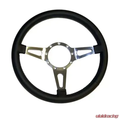 Scott Drake Corso Feroce 15" Black Leather Steering Wheel 9 Hole Ford Mustang 1965-1973 - S1MS-3600-BK