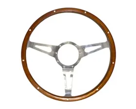 Scott Drake Steering Wheel Corso Feroce Shelby Style Wood and Aluminum 15