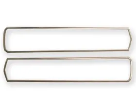 Scott Drake Satin Finish Tail Light Bezels Shelby Pair Ford Mustang Shelby 1967