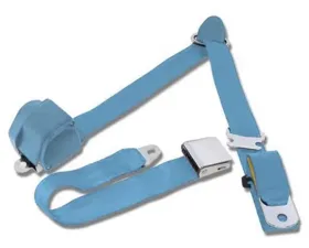 Scott Drake 3-Point Seat Belt-Light Blue Ford Mustang 1964.5-1973