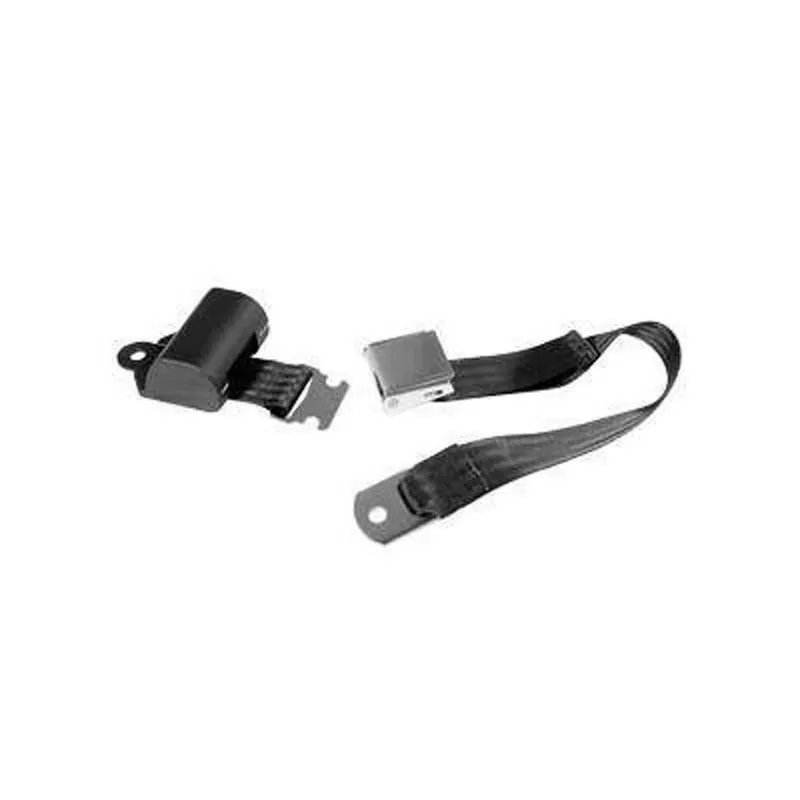Scott Drake Aftermarket Seat Belts Black Retractable Ford Mustang 1964-1973 - SB-BK-65