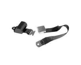 Scott Drake Aftermarket Seat Belts Black Retractable Ford Mustang 1964-1973