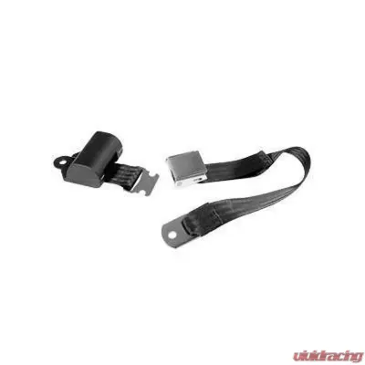 Scott Drake Aftermarket Seat Belts Black Retractable Ford Mustang 1964-1973 - SB-BK-65