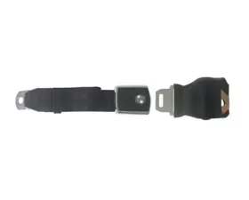 Scott Drake Seat Belt Retractable Deluxe Black Concours Ford Mustang 1968-1969