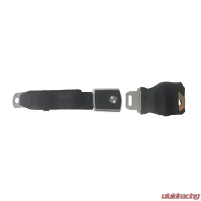 Scott Drake Seat Belt Retractable Deluxe Black Concours Ford Mustang 1968-1969 - SB-BK-68-CR
