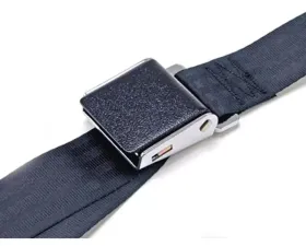 Scott Drake Black Wrinkle Seat Belts Ford Mustang 1964-1973