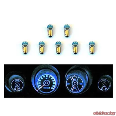 Scott Drake Instrument Panel LED Light Bulb Set for 1969-1970 Ford Mustang, 12-Piece Kit - SD-6970-GA-BL