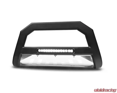 Armordillo AR Bull Bar with LED - Matte Black Aluminum Skid Plate for Jeep Wrangler 2007-2009 - 7163027