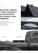 Armordillo CoveRex TFX Series Folding Truck Bed Tonneau Cover (5 Ft Bed) Jeep Gladiator 2020-2023                                     - 8705278 - Image 4