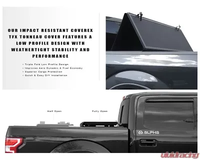 Armordillo CoveRex TFX Series Folding Truck Bed Tonneau Cover (5 Ft Bed) Jeep Gladiator 2020-2023 - 8705278