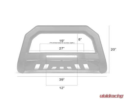 Armordillo AR-T Bull Bar Matte Black Chevrolet Silverado 1500 2007-2018 - 8707845