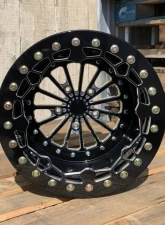 Alba Racing Crushers Pro Billet UTV Beadlock Wheels 15" 5x4.5 Polaris Pro R 2022+                                     - 608-15-4.5-FCT-MIT-B - Image 2