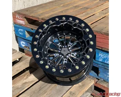 Alba Racing Crushers Pro Billet UTV Beadlock Wheels 15" 5x4.5 Polaris Pro R 2022+ - 608-15-4.5-FCT-MIT-B