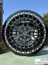 Alba Racing Fractal Crushers Billet Beadlock Wheels 15" 6x5.5 Can-Am Maverick R 2024                                     - 608-15-5.5-FCT-FCT-MIT-B - Image 2
